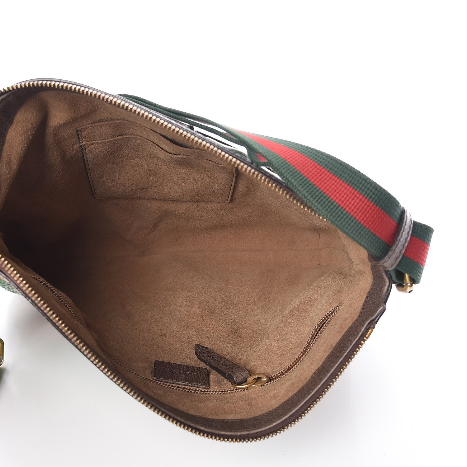 Gucci GG Supreme Monogram Bengal Web Medium Flat Messenger Beige Yard 5 of 13