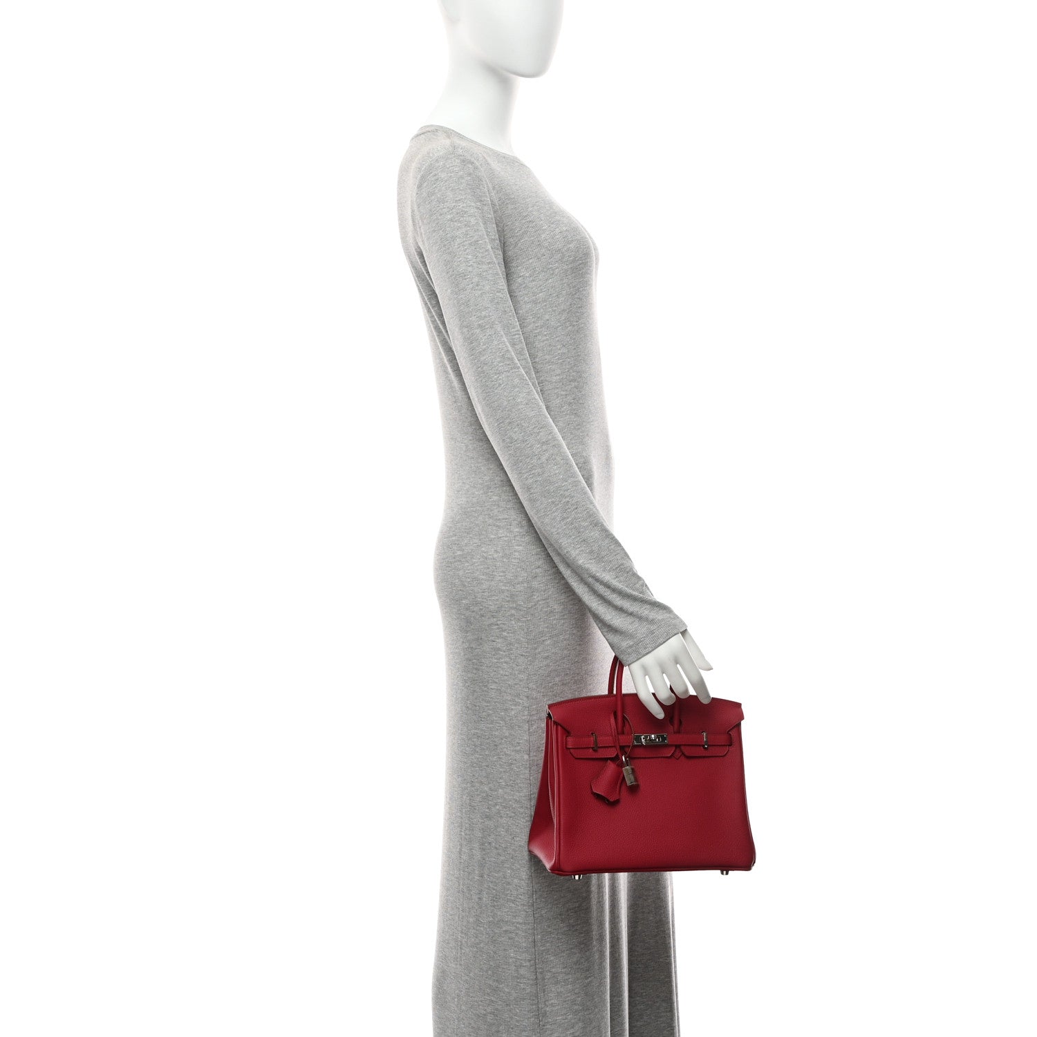 Hermes Togo Birkin 25 Rouge Grenat 2 of 10