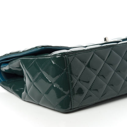 Chanel Patent Maxi Double Flap Turquoise 7 of 12
