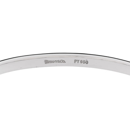 Tiffany Platinum Diamond 4.5mm Etoile Bangle Bracelet 3 of 3