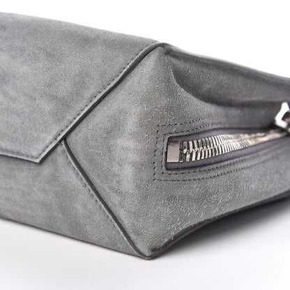 Balenciaga Baby Daim Suede Plate Hardware Papier A6 Zip Around Tote Grey 11 of 12