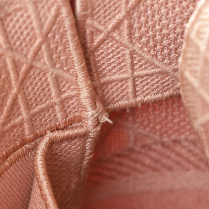 Christian Dior Canvas Embroidered Cannage Medium Lady D-Lite Pink 8 of 12