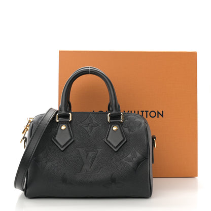 Louis Vuitton Empreinte Monogram Giant Speedy Bandouliere 20 Black 12 of 12