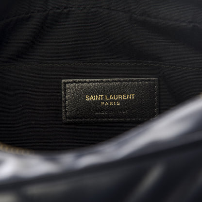 Saint Laurent Calfskin Matelasse Monogram Lou Camera Bag Navy 7 of 8
