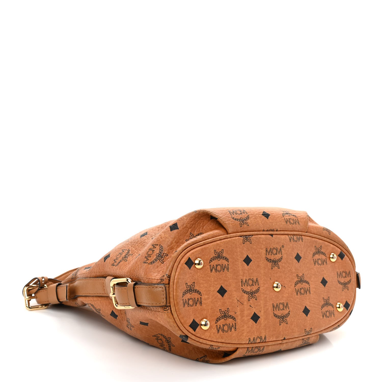 MCM Visetos Hobo Cognac 3 of 13