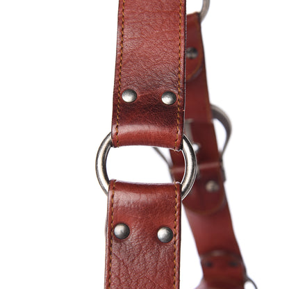 Christian Dior Calfskin Medium Gaucho Double Saddle Bag Red 12 of 13