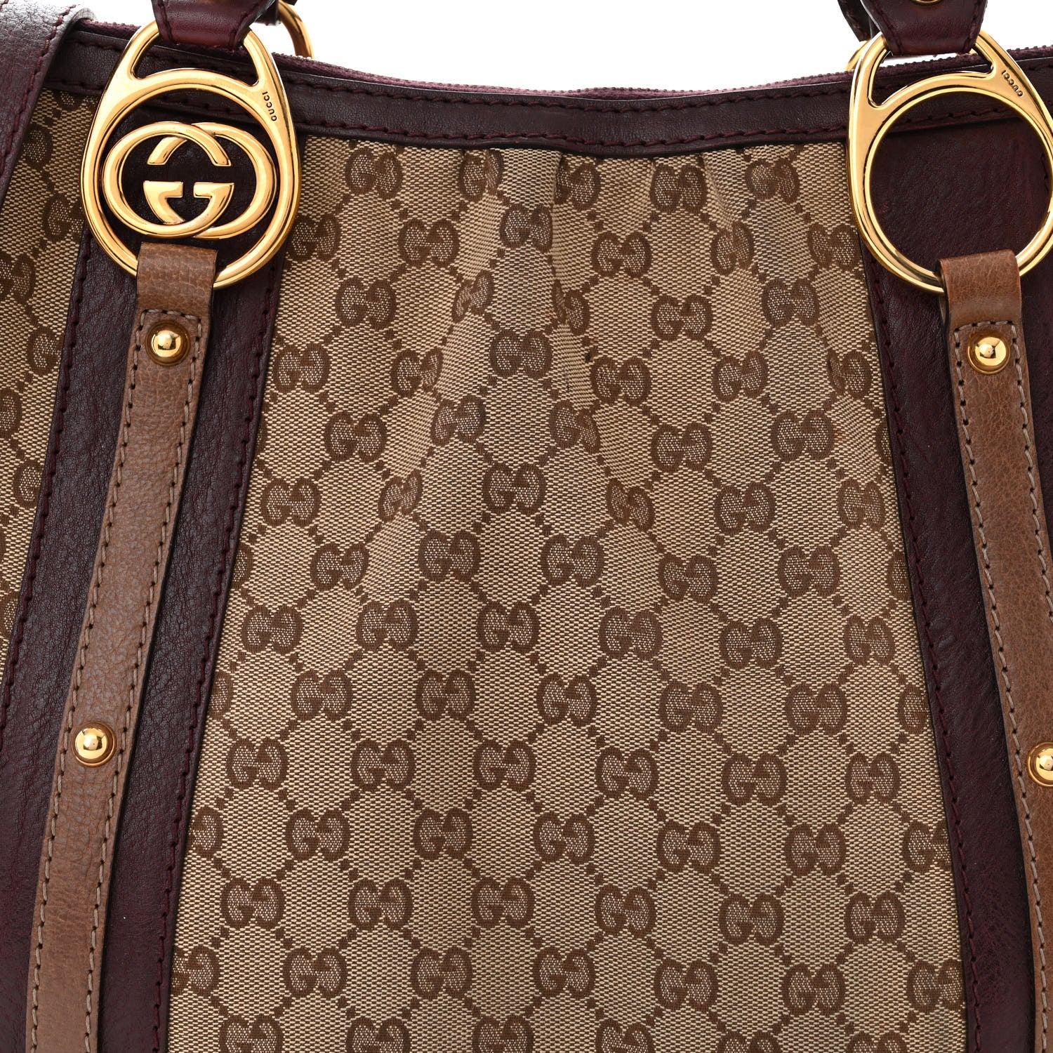 Gucci Monogram Interlocking G Tote Dark Brown 8 of 10
