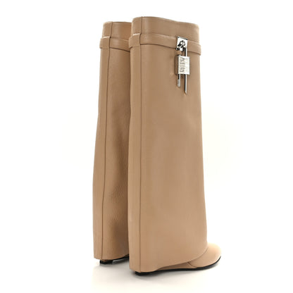Givenchy Calfskin Shark Lock Pant Boots 41 Beige 4 of 7