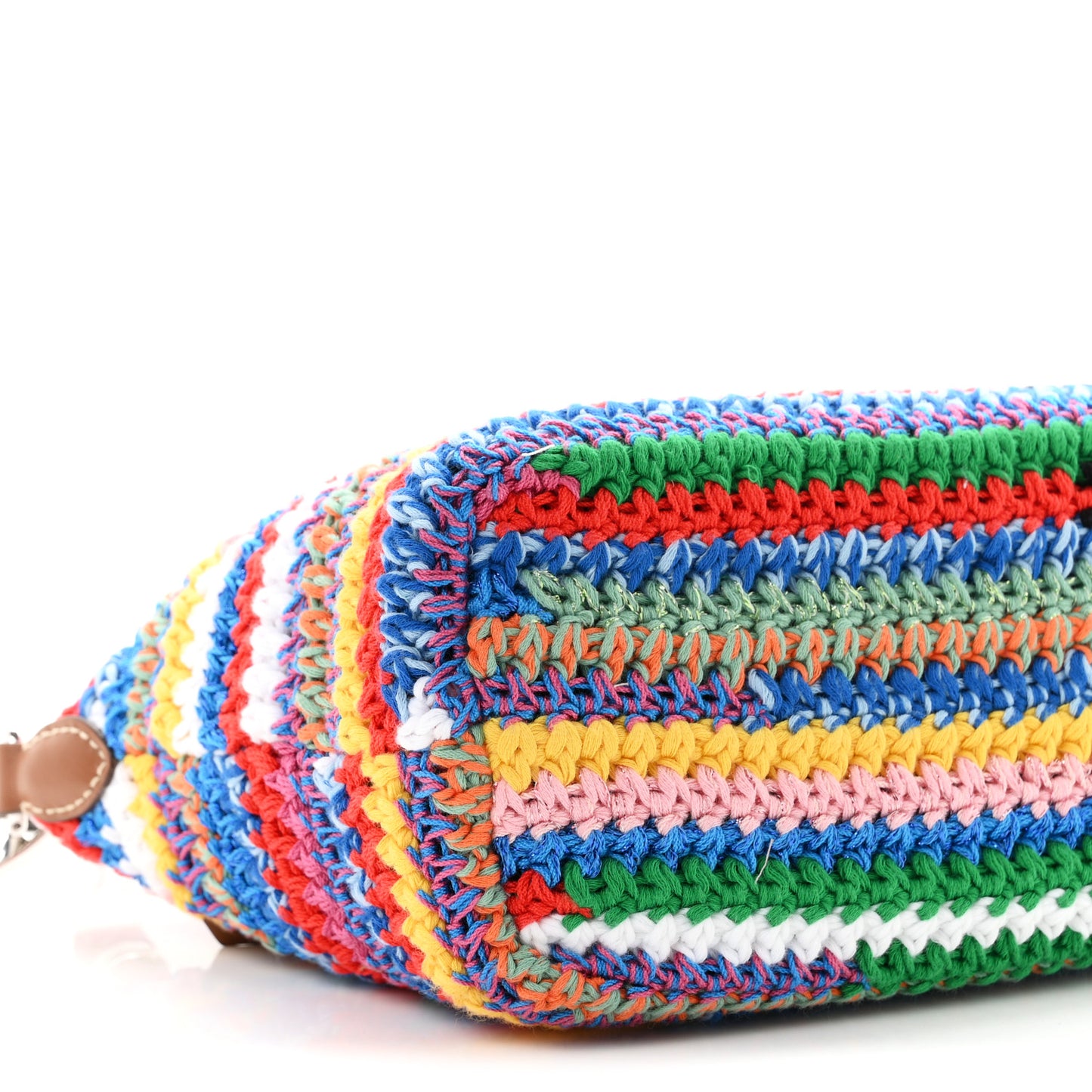 Fabric Crochet Pouch Multicolor