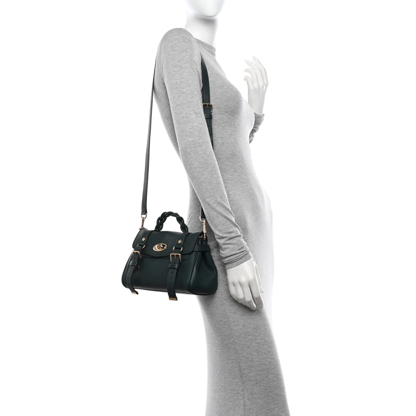 Heavy Grain Mini Alexa Mulberry Green