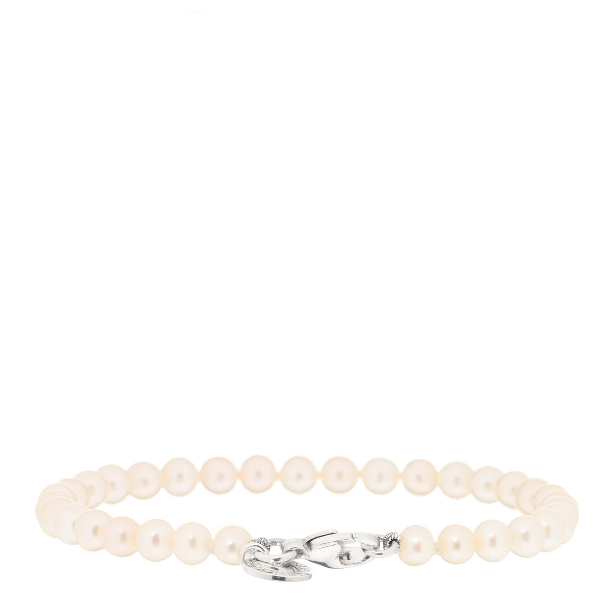 Tiffany Sterling Silver Pearl Ziegfeld Bracelet 2 of 3