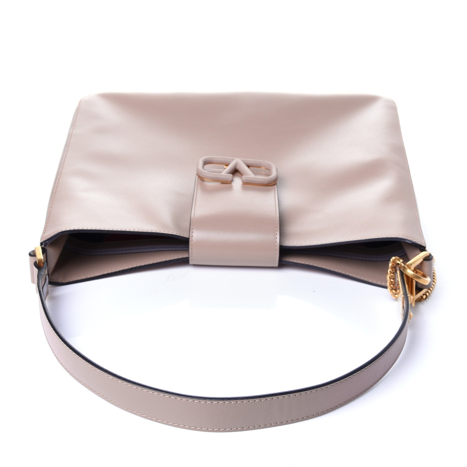 Valentino Garavani Smooth Calfskin VSling Hobo Bag Camel Rose 9 of 11