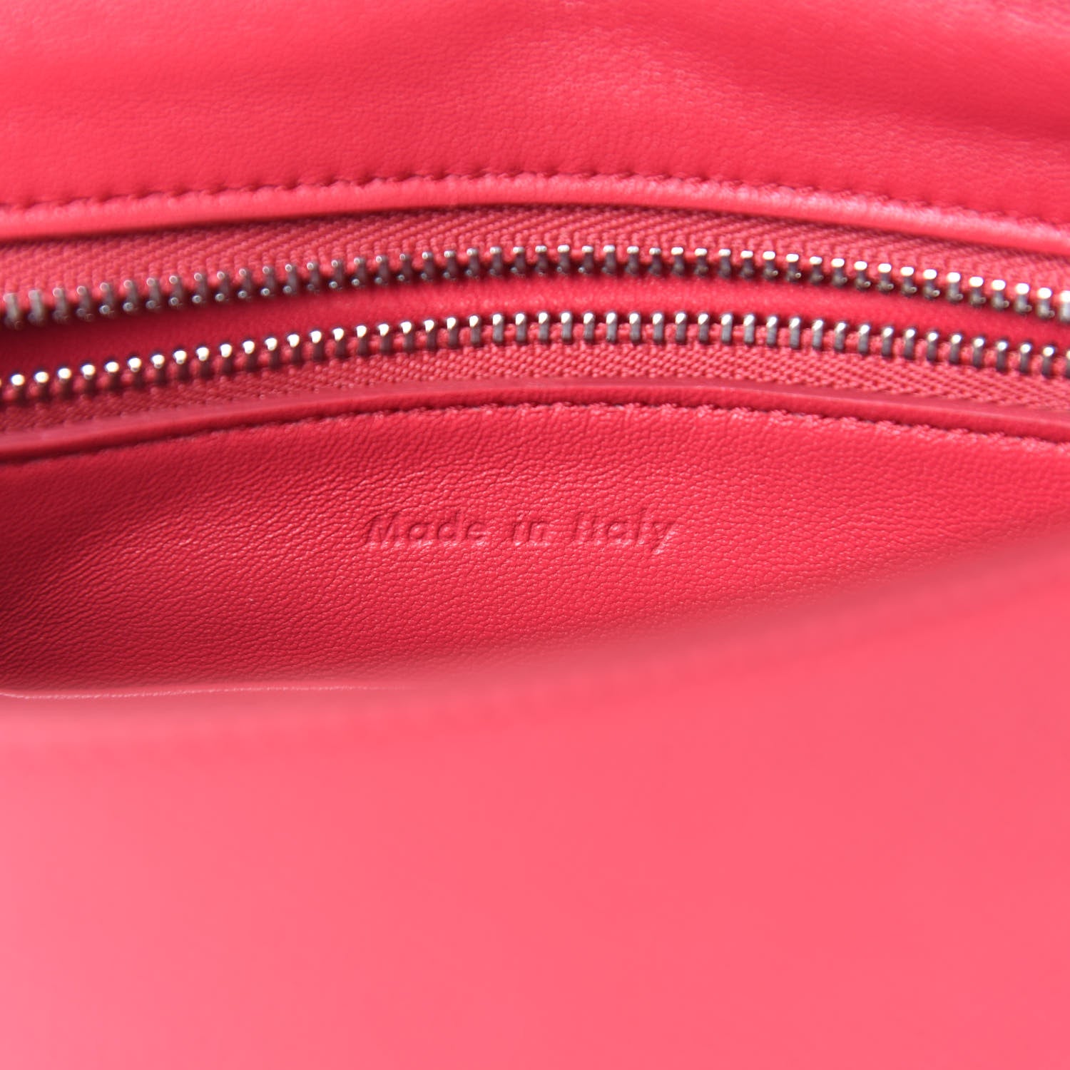 Celine Grained Calfskin Small Trotteur Dark Pink 8 of 9