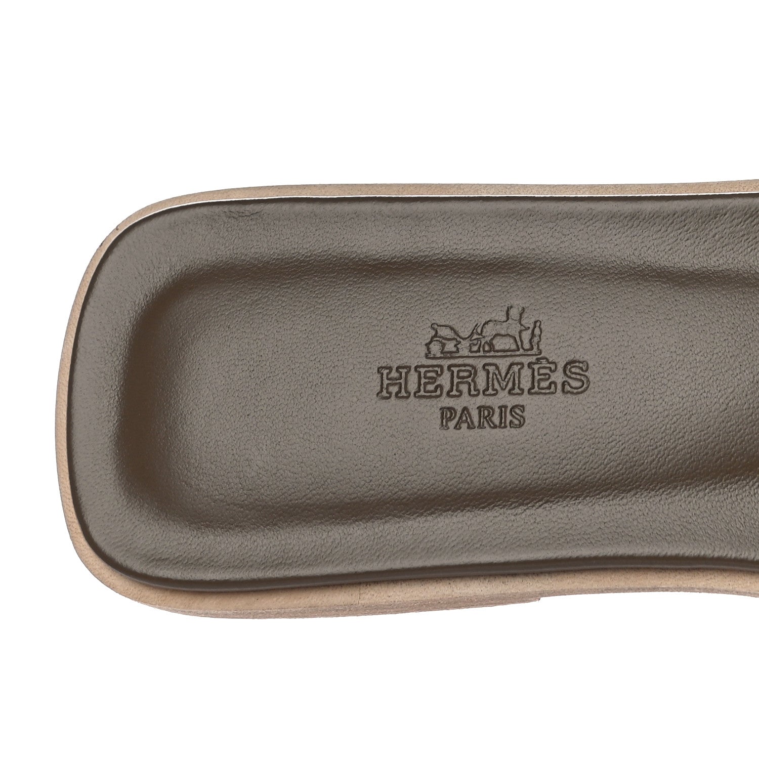 Hermes Epsom Oran Sandals 37 Etoupe 8 of 10