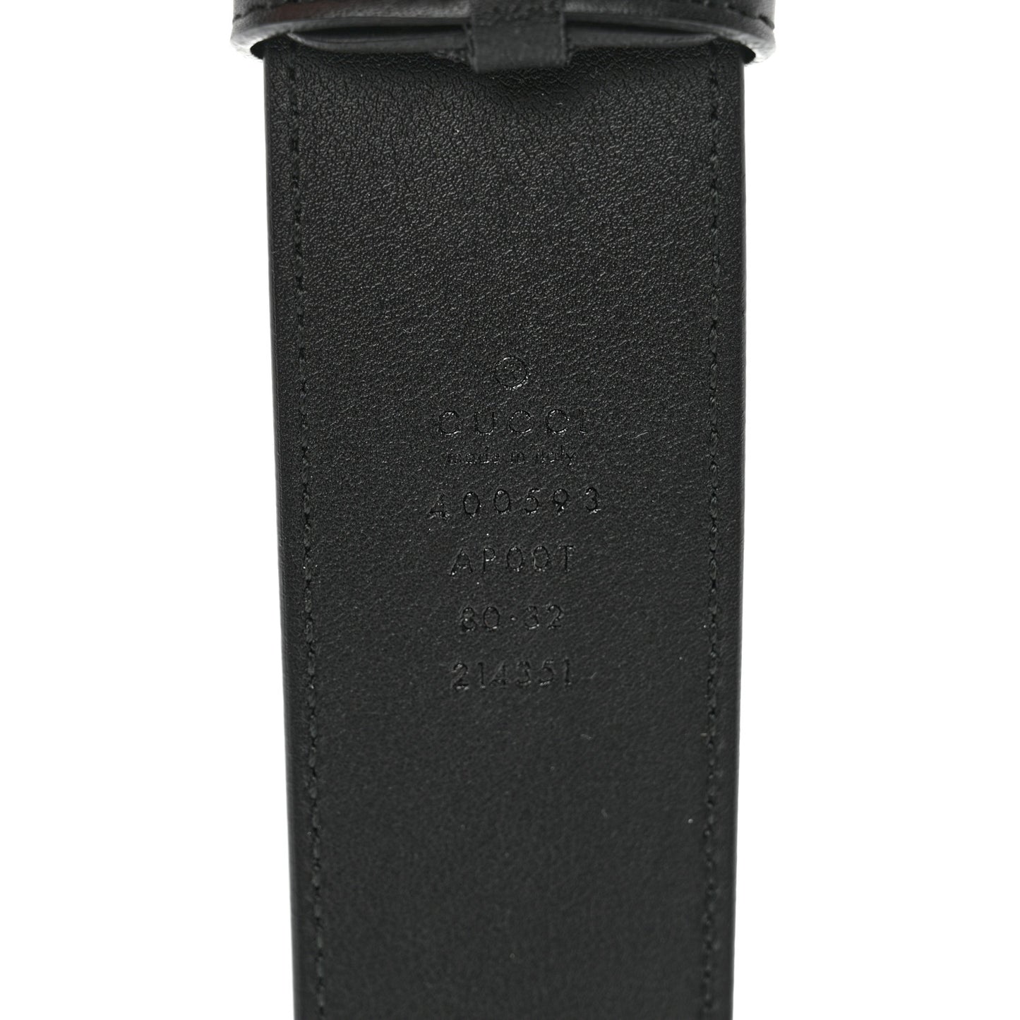 Calfskin Double G 40mm Belt 80 32 Black