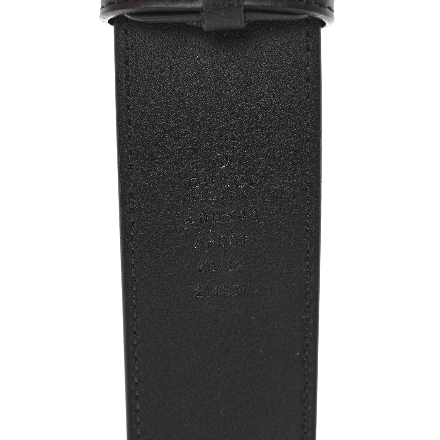 Gucci Calfskin Double G 40mm Belt 80 32 Black 4 of 6