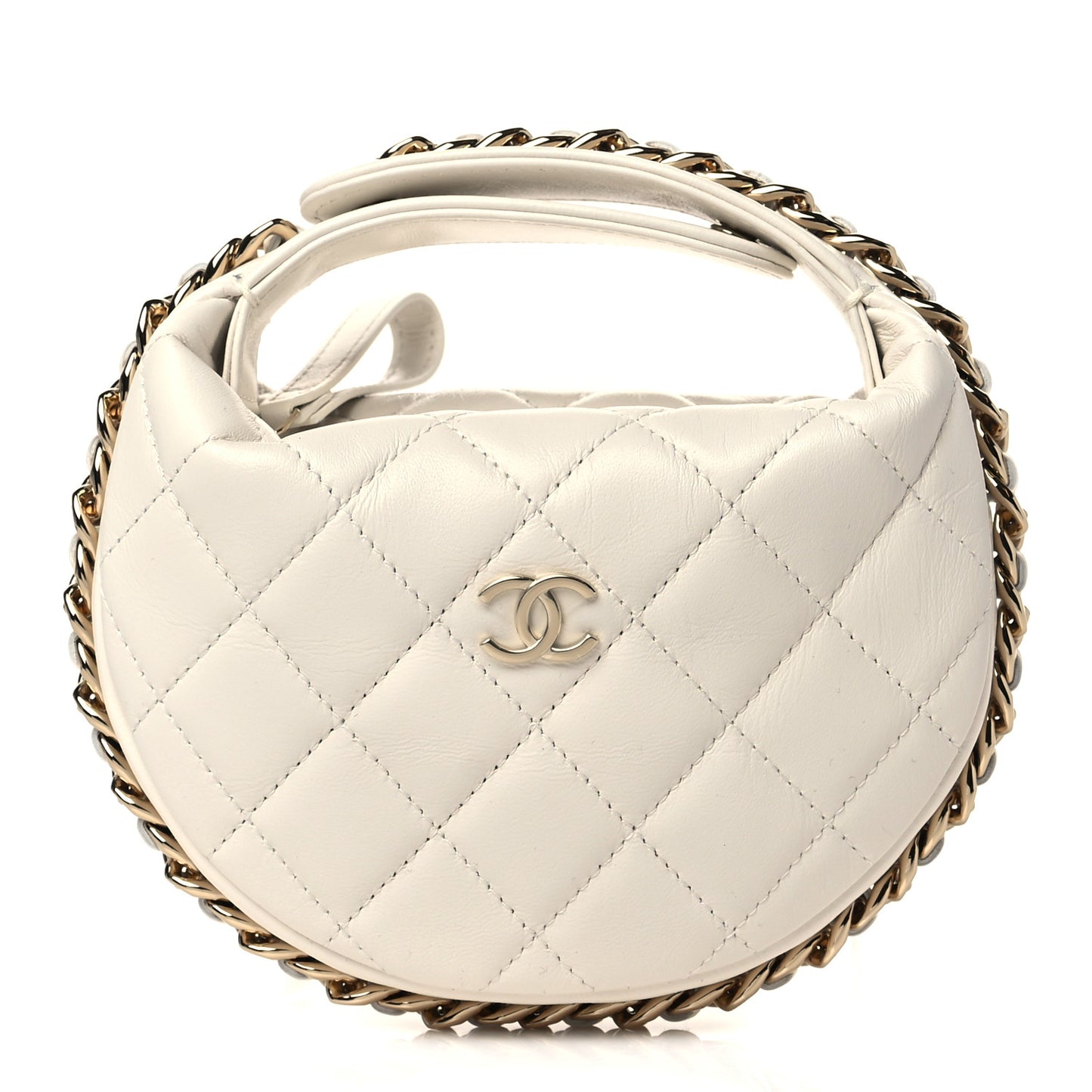 Caviar Quilted Grand Shopping Tote GST Beige