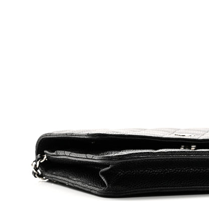 Chanel Caviar Quilted Wallet On Chain WOC Black 10 of 12