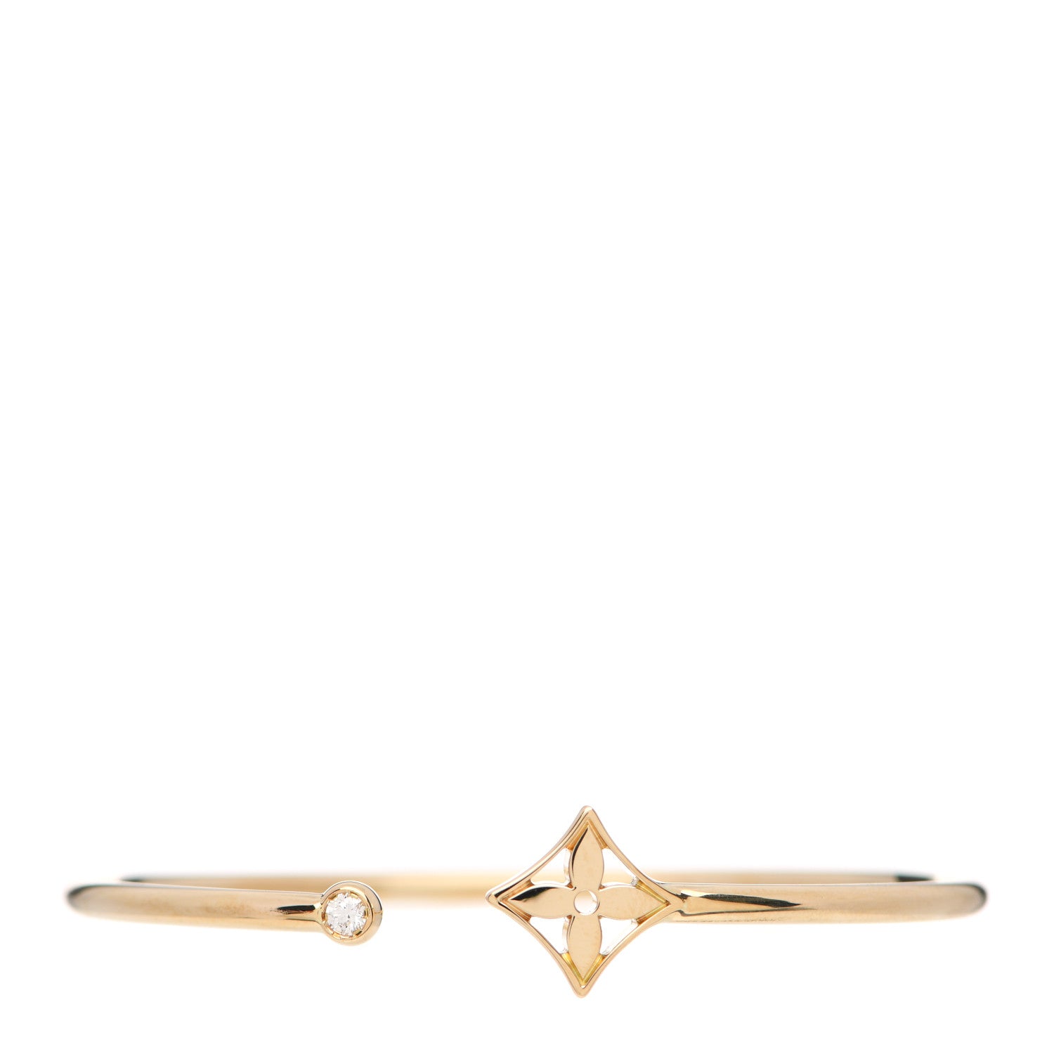 Louis Vuitton 18K Yellow Gold Diamond Idylle Blossom Twist Bracelet 1 of 4