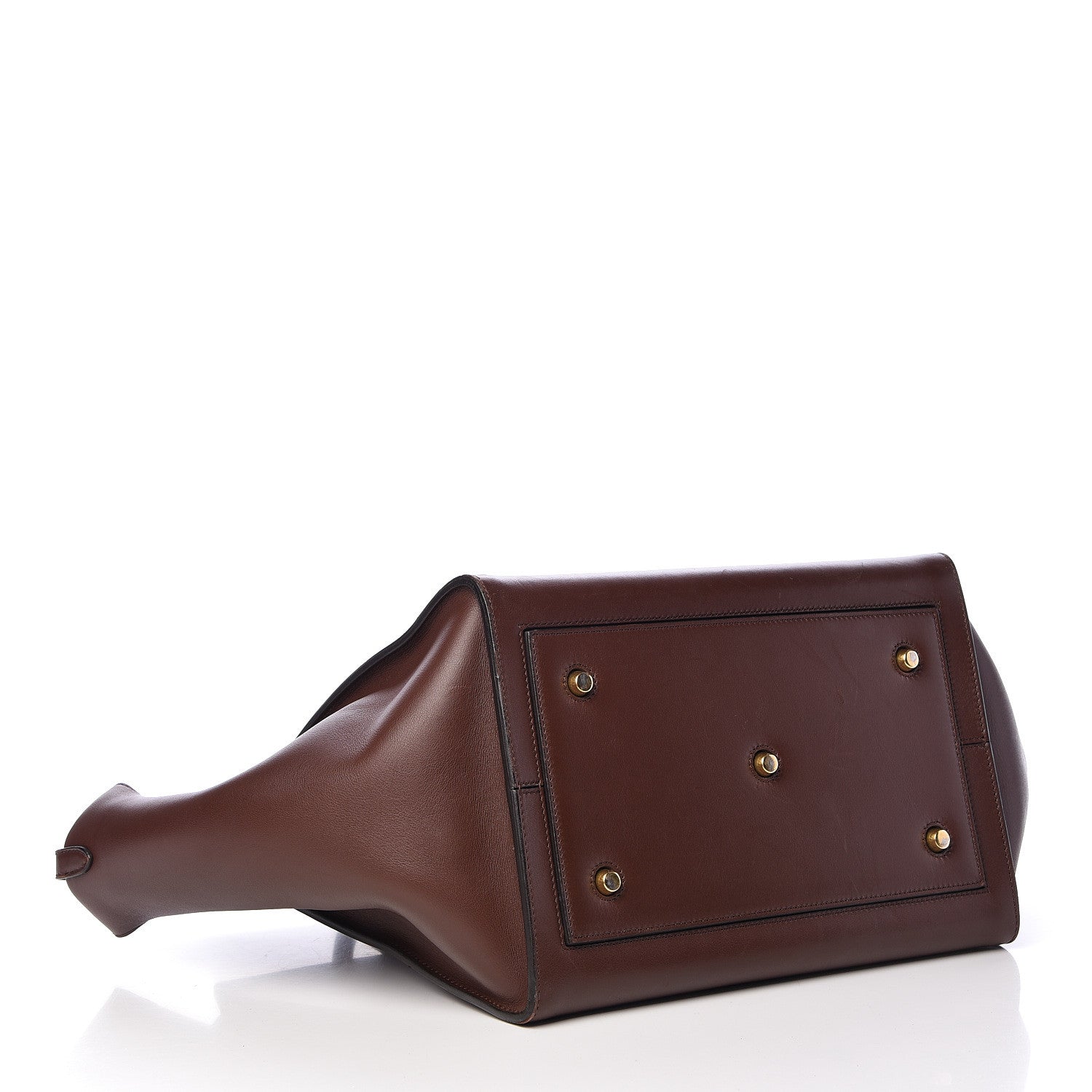 Celine Natural Calfskin Small Tie Knot Tote Acajou 4 of 19