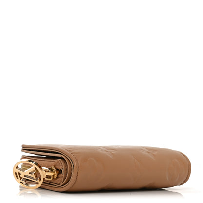Louis Vuitton Lambskin Embossed Monogram Lou Coussin Wallet Camel 4 of 7