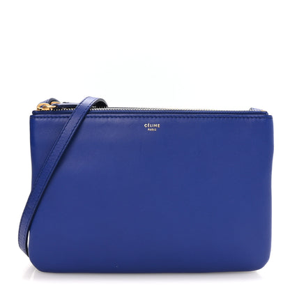 Celine Lambskin Small Trio Crossbody Bag Indigo 1 of 10