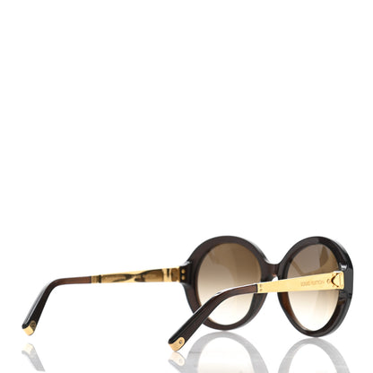 Louis Vuitton Petit Soupcon Rond Sunglasses Z0490W Brown Glitter 4 of 9