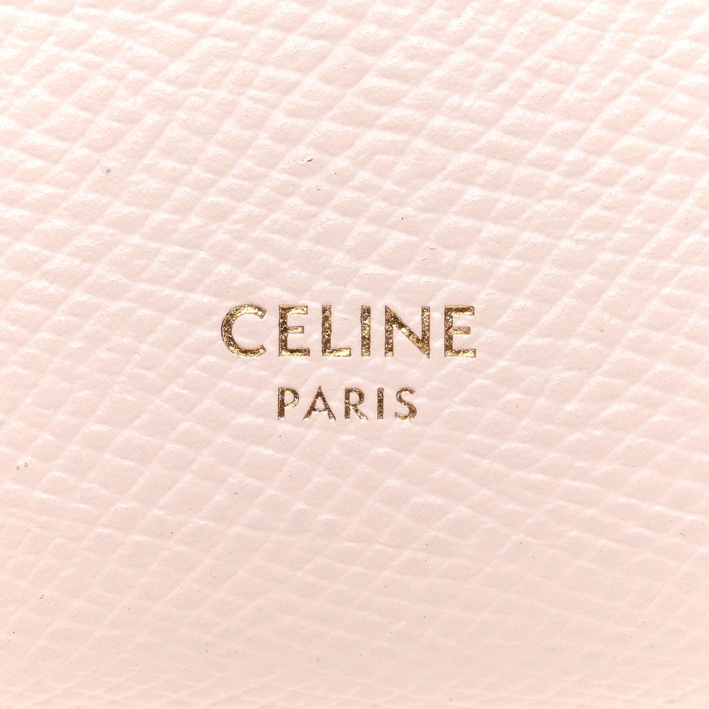 Grained Calfskin Small Tri-Fold Wallet Light Pink
