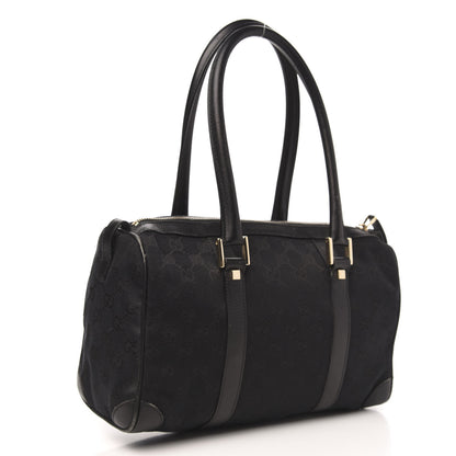 Gucci Monogram Boston Bag Black 2 of 12