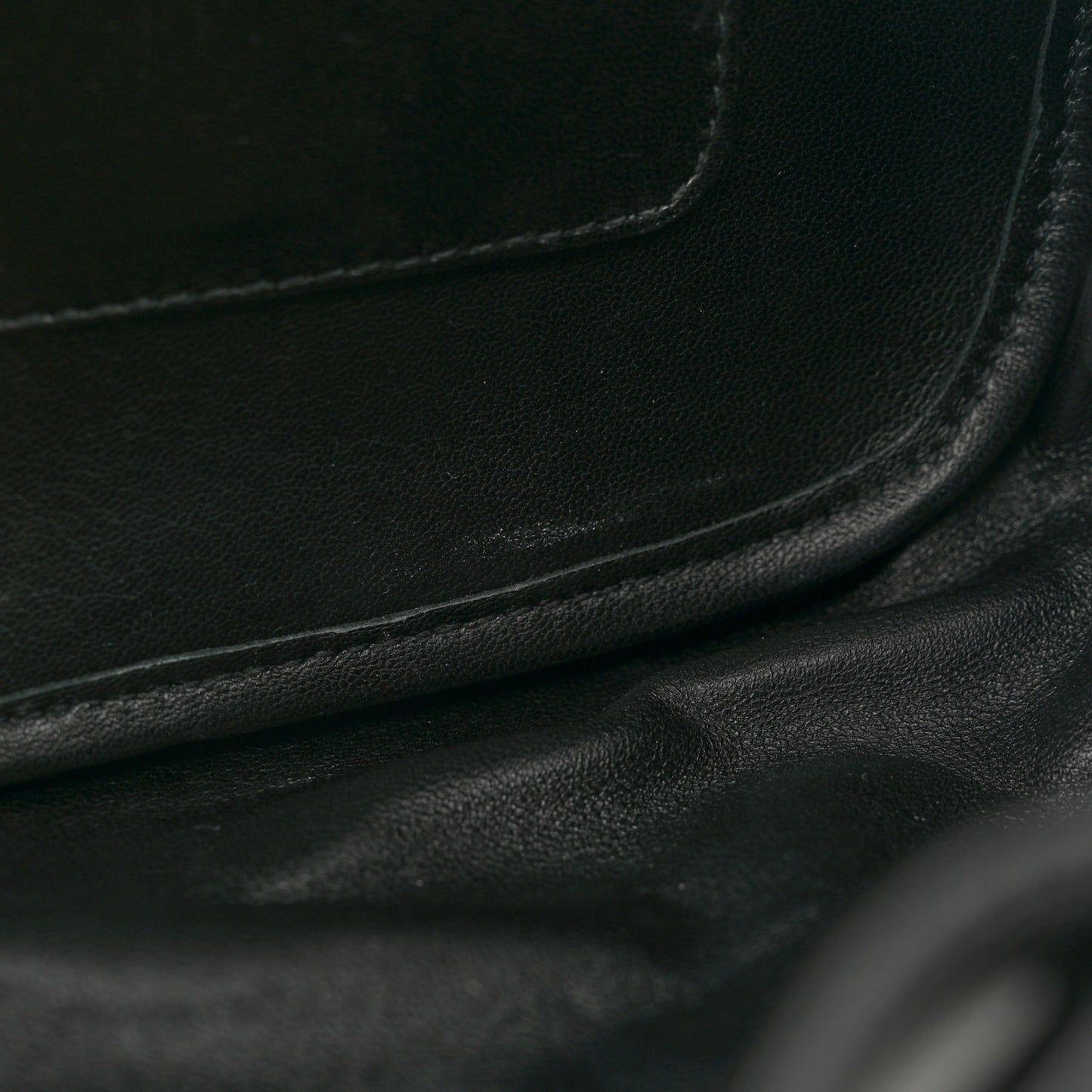 Lambskin Small Beak Triangle Flap Shoulder Bag Black