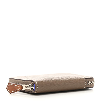 Hermes Epsom Silk'in Compact Wallet Etoupe 4 of 7