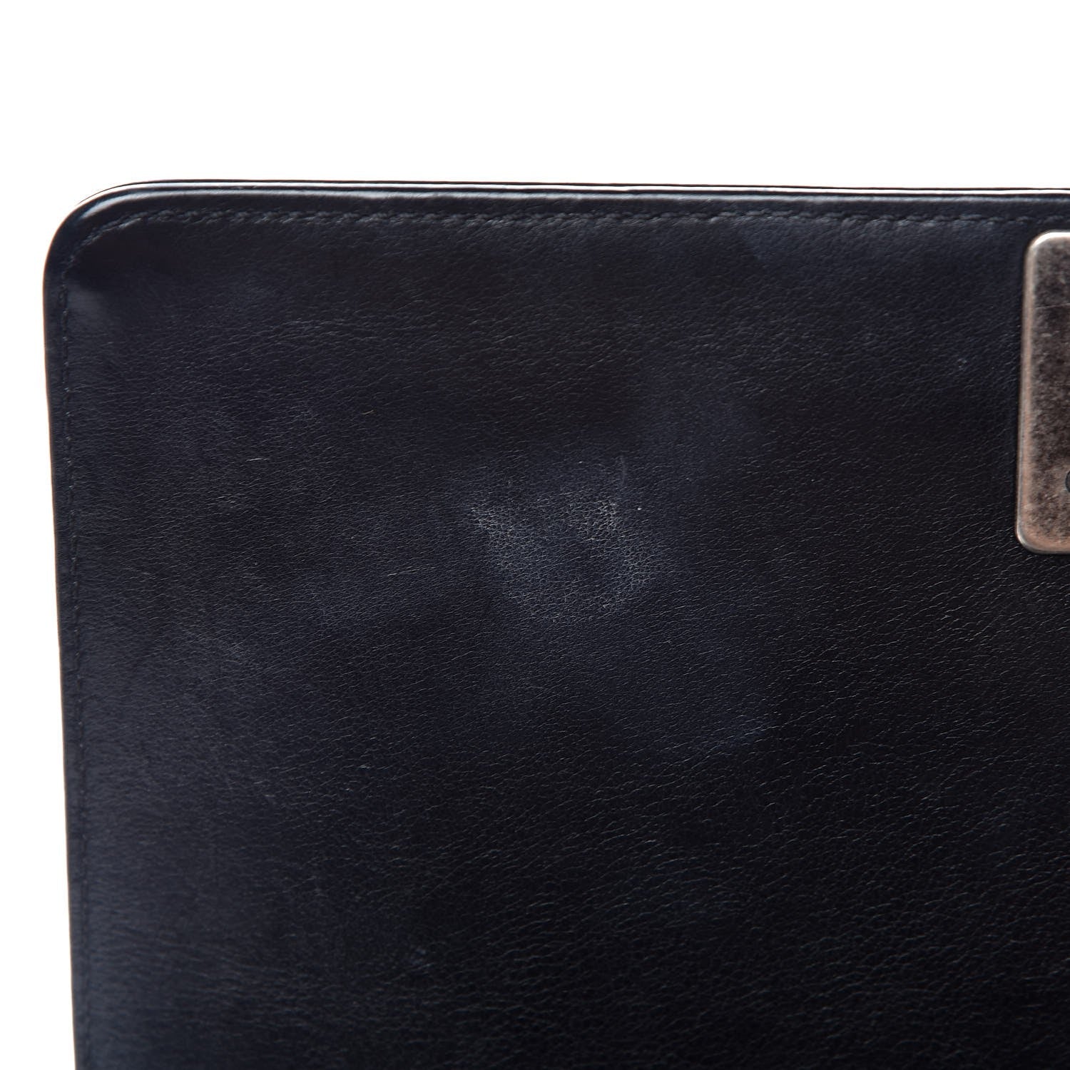 Chanel Calfskin Double Stitch Medium Boy Flap Black 14 of 15