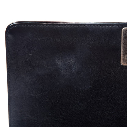 Chanel Calfskin Double Stitch Medium Boy Flap Black 14 of 15