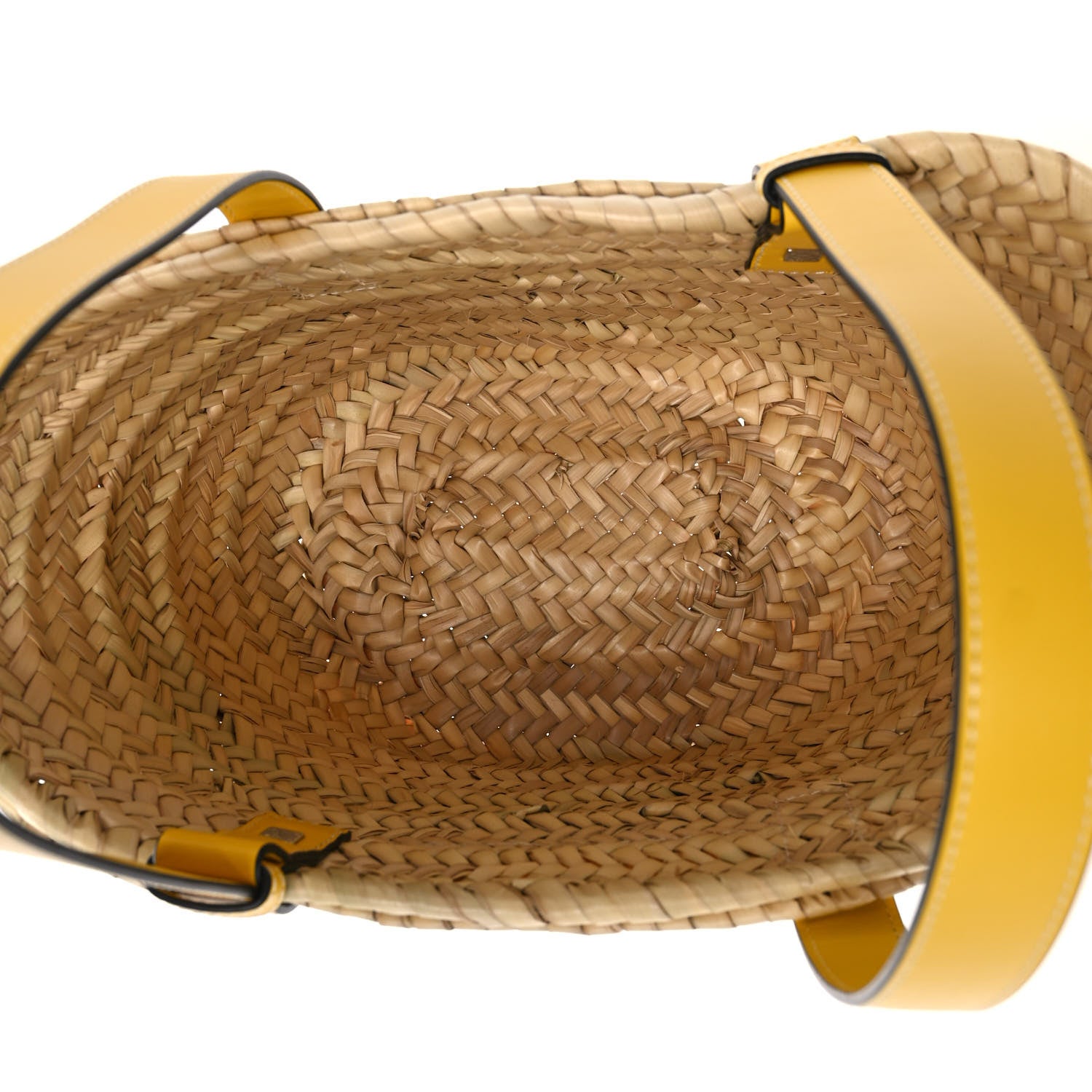 Loewe Raffia Basket Tote Bag Natural Yellow 5 of 9
