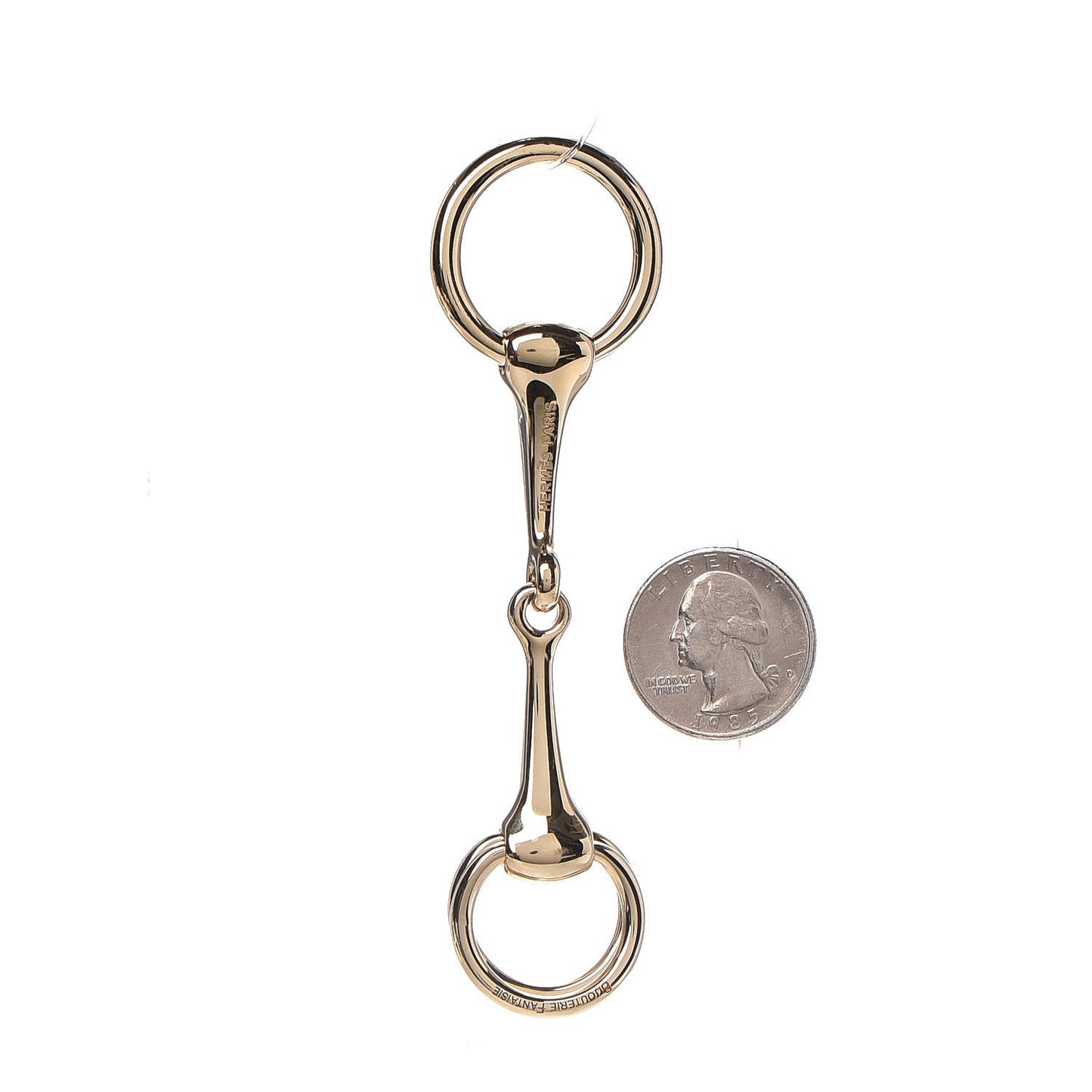 Permabrass Mors Scarf Ring Gold