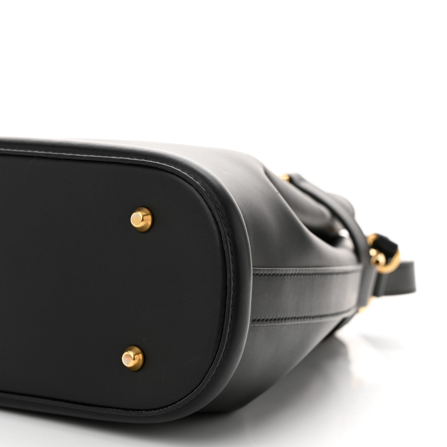Christian Dior Calfskin CD Embossed Medium C'est Chain Bucket Bag Black 9 of 9