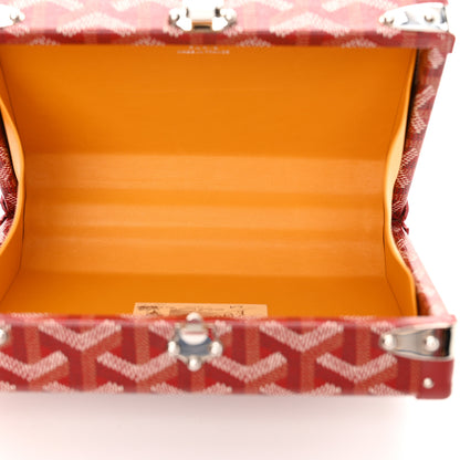 Goyard Goyardine Minaudiere Trunk Bag Red 5 of 10