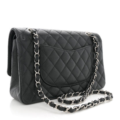 Chanel Caviar Quilted Medium Double Flap Black 3 of 13
