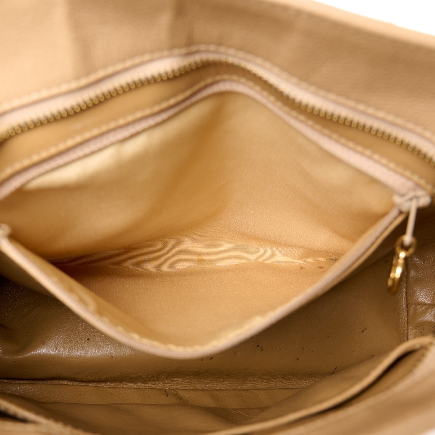 Caviar Quilted Medallion Tote Beige