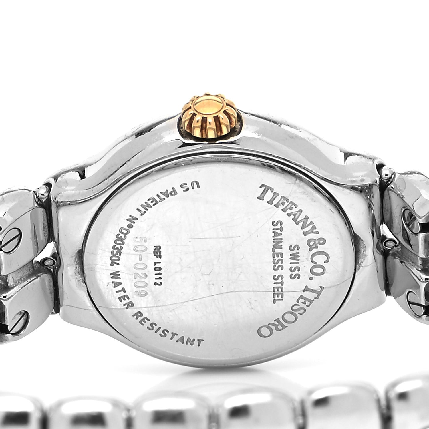 Tiffany Stainless Steel 18K Yellow Gold 24mm Tesoro Quartz Watch 4 of 4