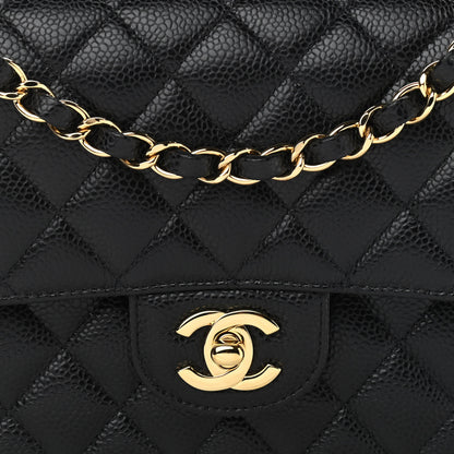 Chanel Caviar Quilted Medium Double Flap Black 8 of 11