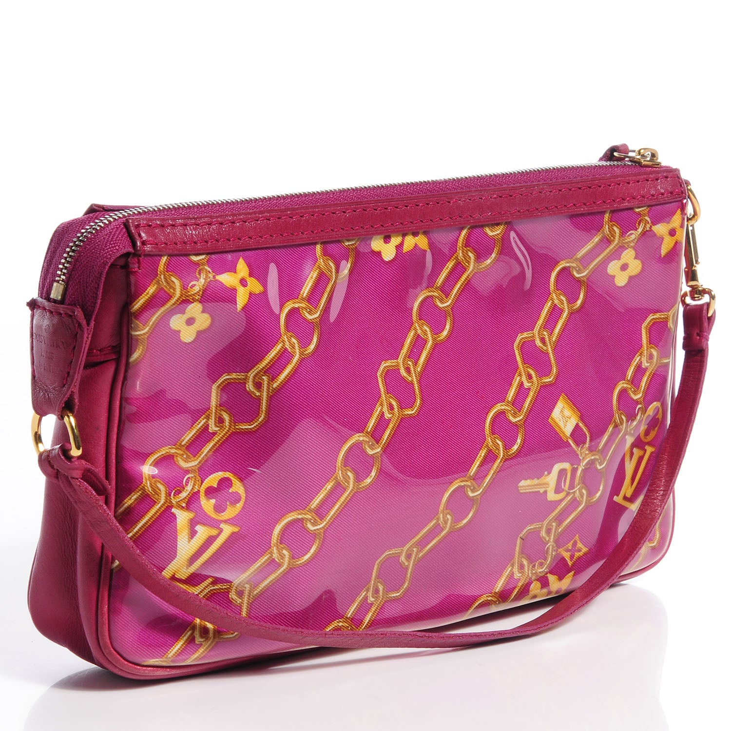 Louis Vuitton Monogram Charms Pochette Accessories Bag Fuchsia 3 of 8