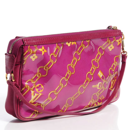 Louis Vuitton Monogram Charms Pochette Accessories Bag Fuchsia 3 of 8