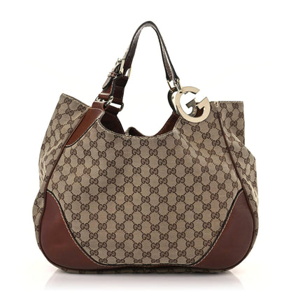 Gucci Monogram Medium Charlotte Hobo Brown 1 of 17