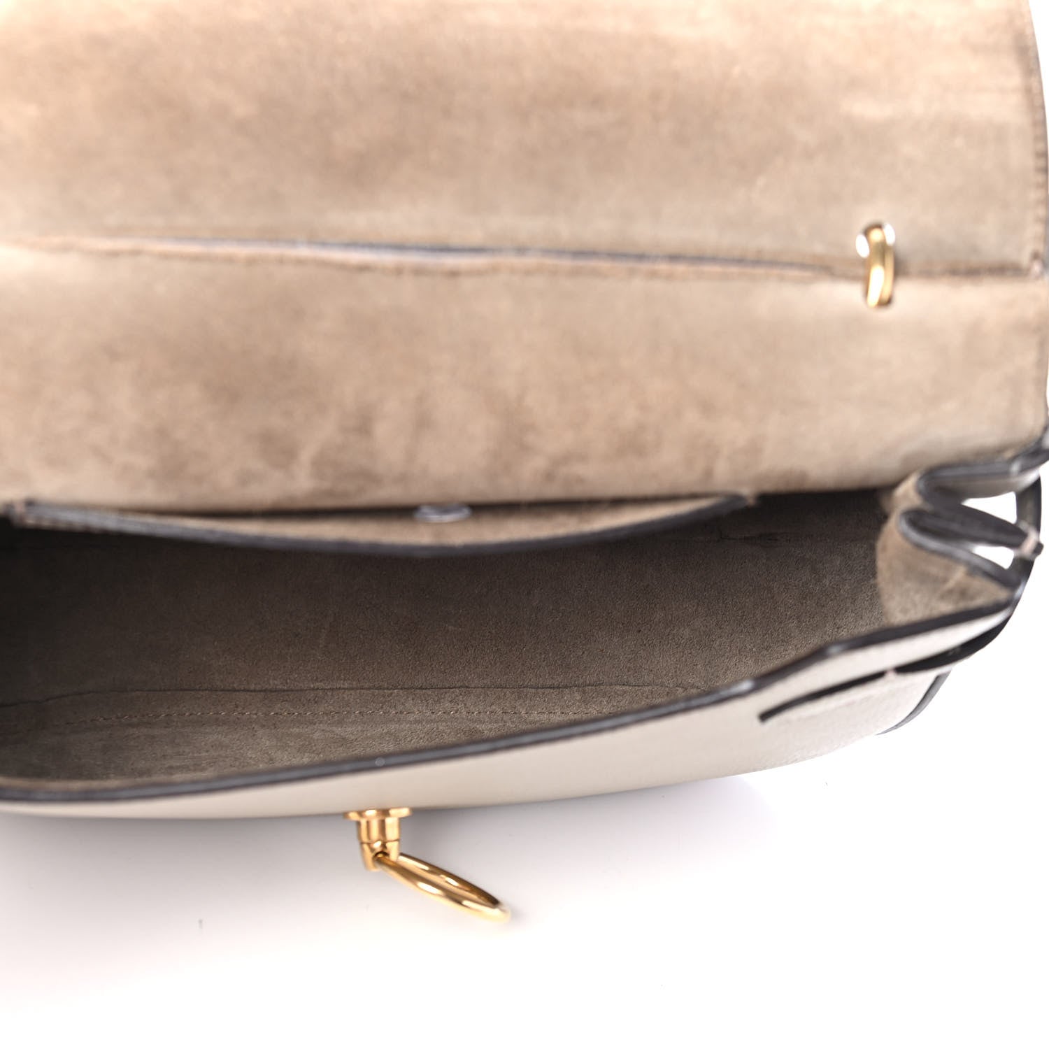 Mulberry Small Classic Grain Calfskin Amberley Satchel Solid Grey 5 of 9