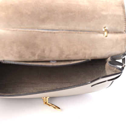 Mulberry Small Classic Grain Calfskin Amberley Satchel Solid Grey 5 of 9