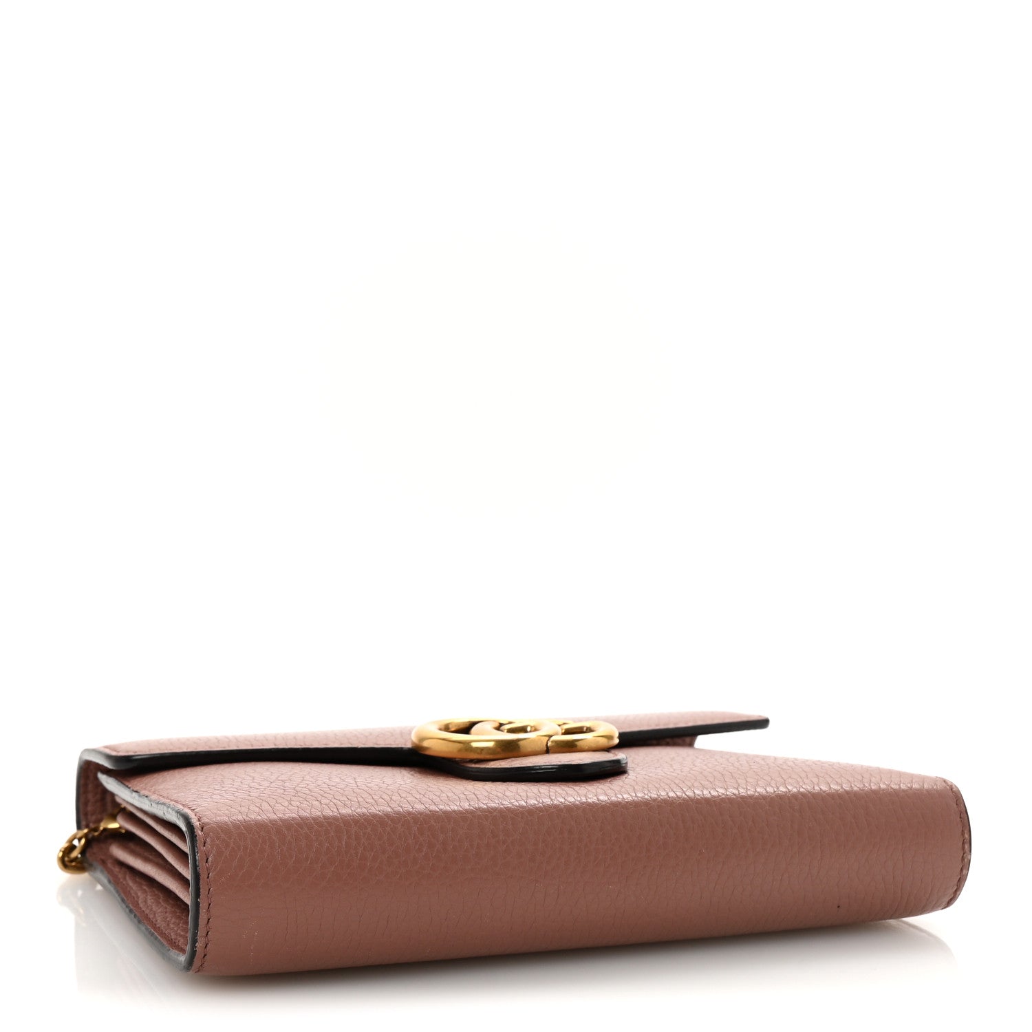 Gucci Cellarius Calfskin GG Marmont Chain Wallet Rosy Phard 4 of 10