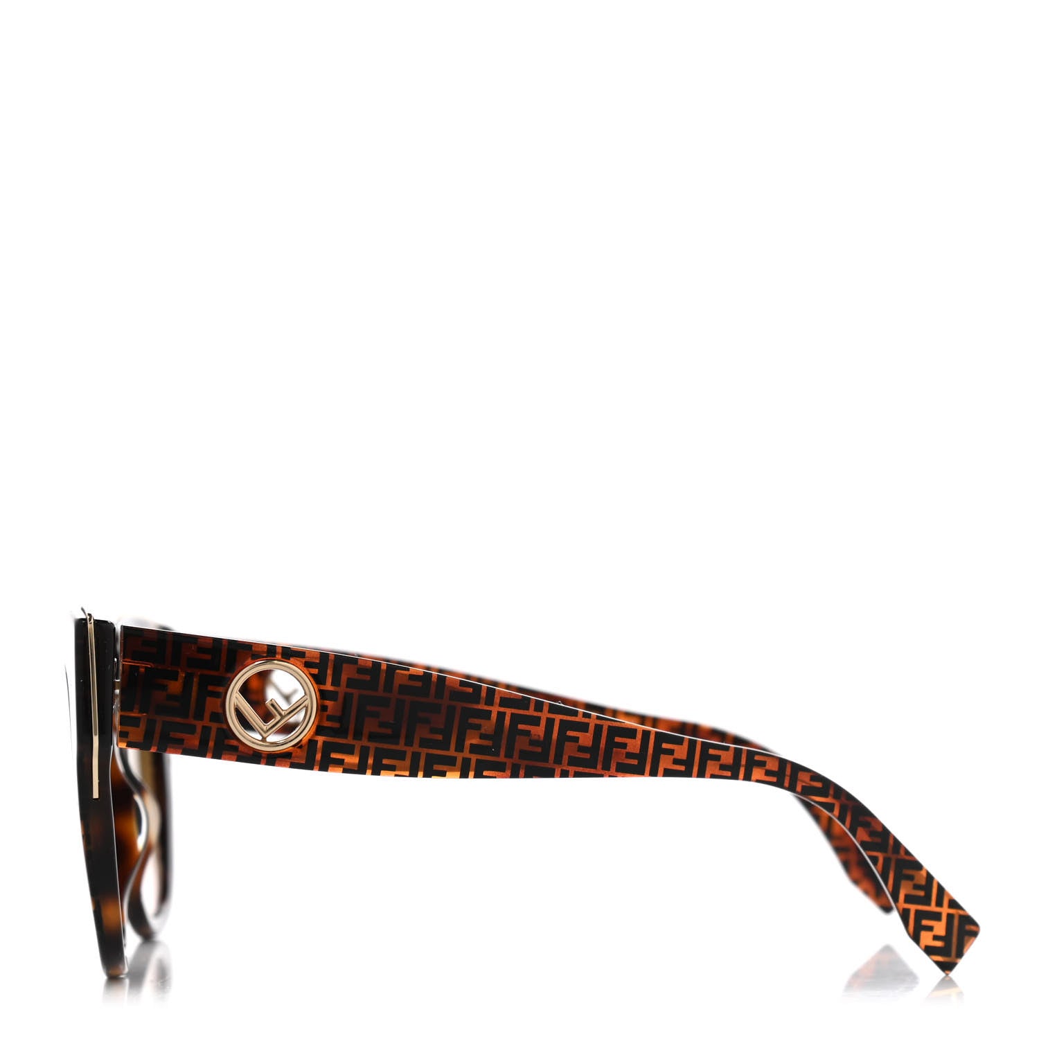 Fendi Acetate F is Fendi 51mm Cat Eye Sunglasses FF 0359/S Tortoise Camouflage 5 of 13