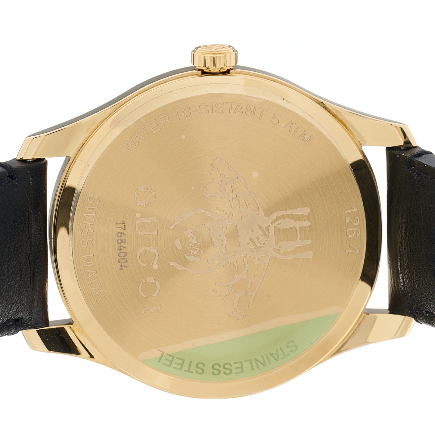 Stainless Steel Calfskin Mother of Pearl 36mm G-Timeless Charm Quartz Watch