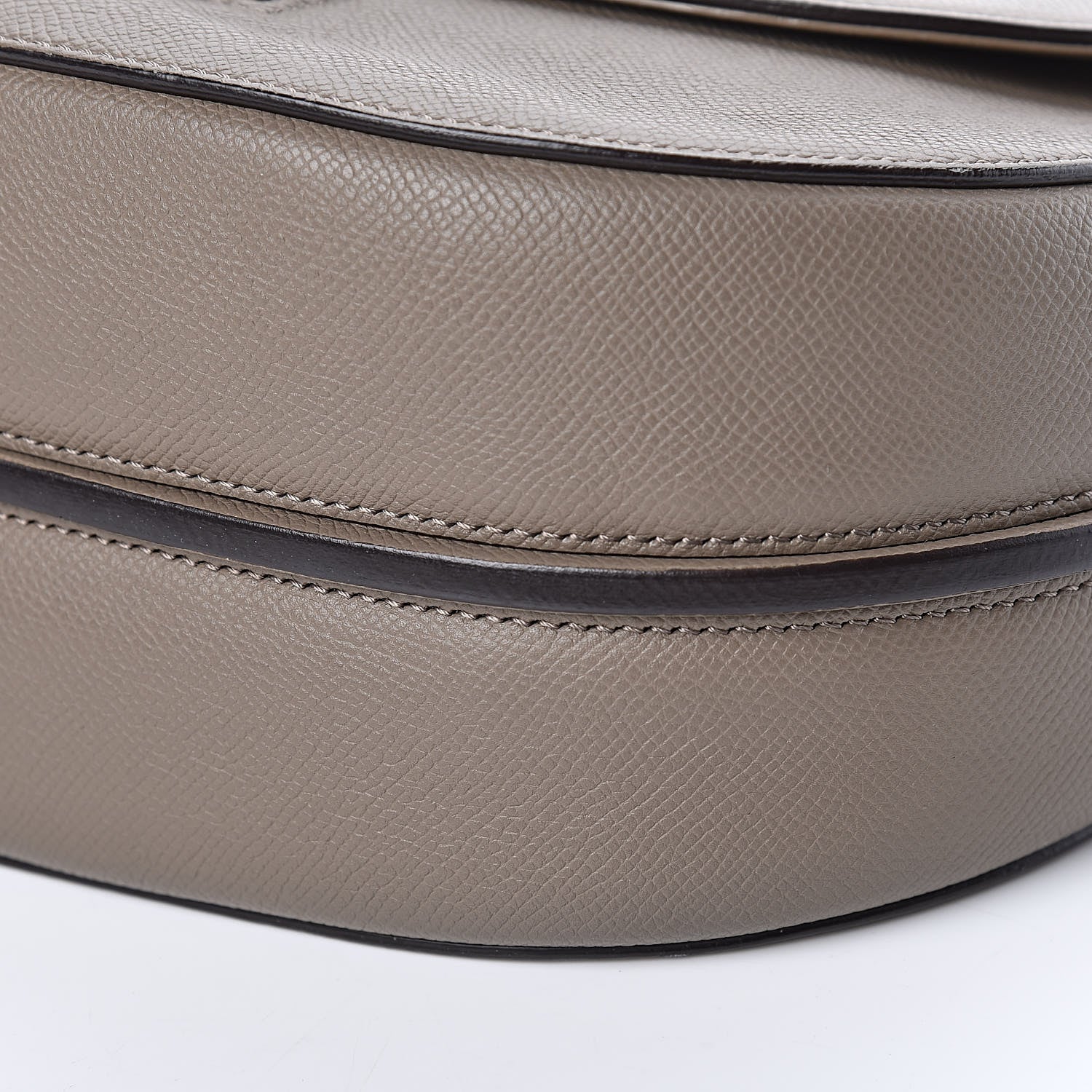 Celine Grained Calfskin Medium Trotteur Taupe 11 of 12